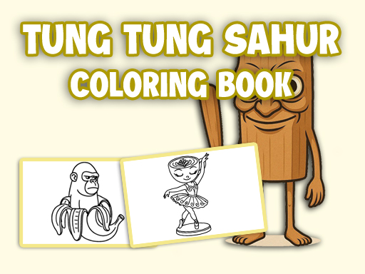 Tung Tung Sahur Coloring Book Cover